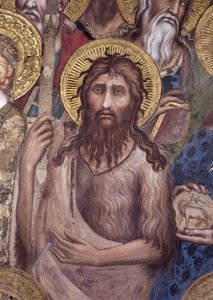 Maestà : Saint Jean-Baptiste, 1315 (détail) - Simone Martini